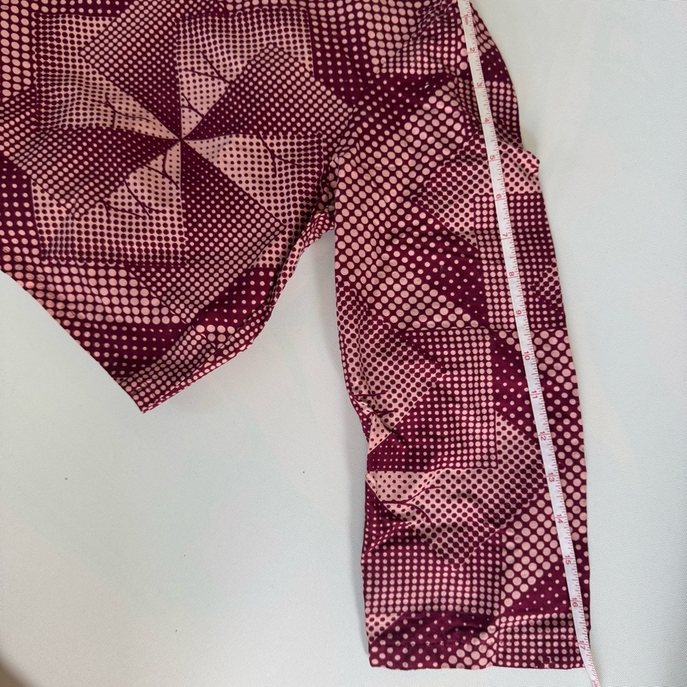 Geometric Patterned Tie-Front Top - image 7